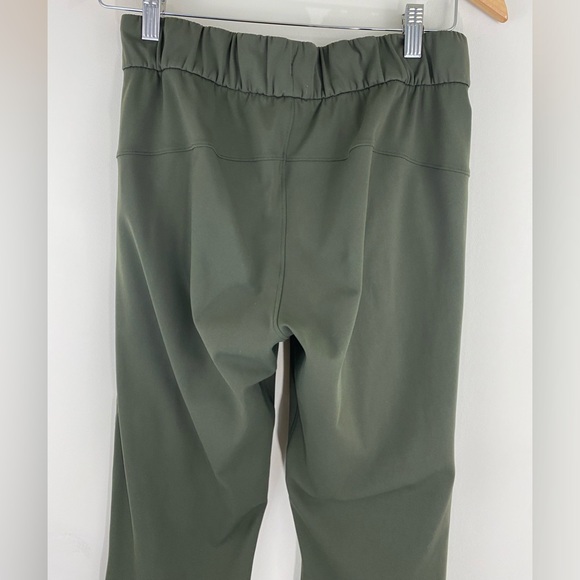 Lululemon Women’s Size 4 On the Fly 7/8 Pant Woven Dark Olive - Picture 13 of 14